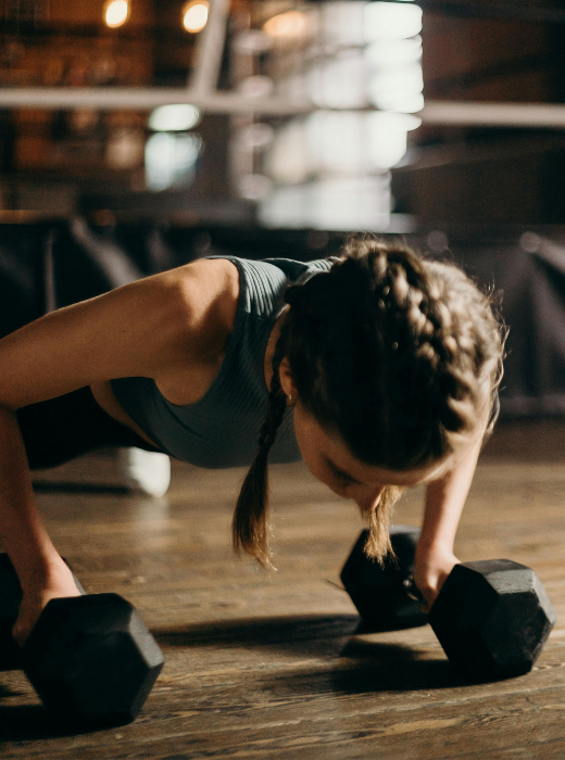 woman Transforms her body with strength training and nutrition